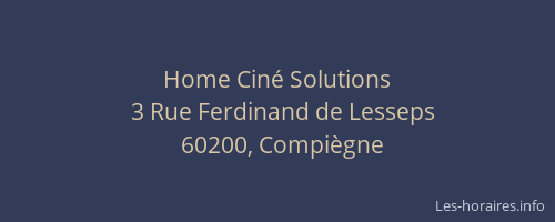 Home Ciné Solutions