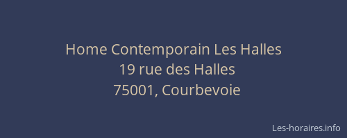 Home Contemporain Les Halles