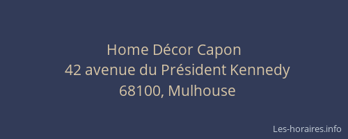 Home Décor Capon