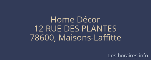 Home Décor