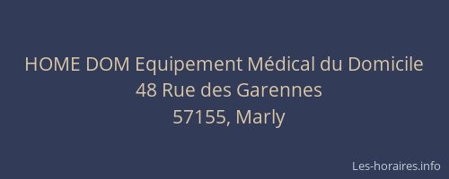 HOME DOM Equipement M&eacute;dical du Domicile