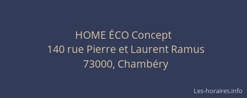 HOME ÉCO Concept