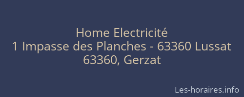Home Electricité