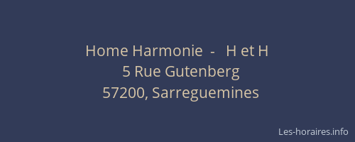 Home Harmonie  -   H et H