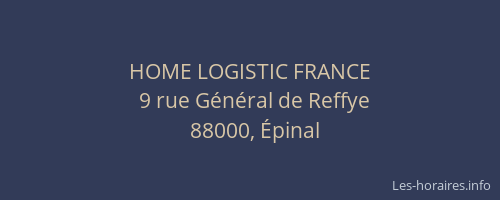 HOME LOGISTIC FRANCE