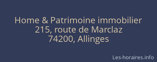 Home & Patrimoine immobilier