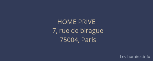 HOME PRIVE