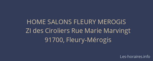 HOME SALONS FLEURY MEROGIS
