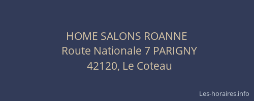 HOME SALONS ROANNE