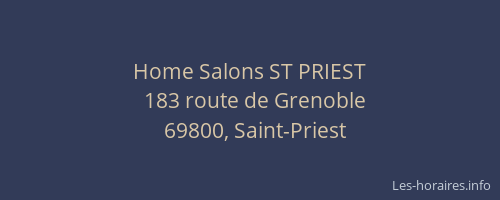 Home Salons ST PRIEST