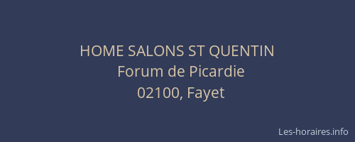 HOME SALONS ST QUENTIN