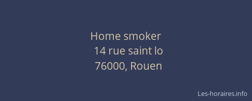 Home smoker