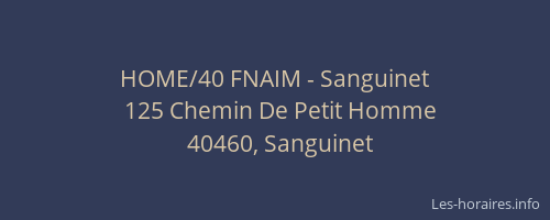 HOME/40 FNAIM - Sanguinet