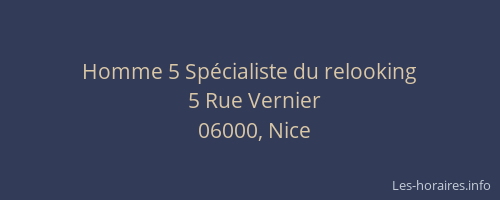 Homme 5 Spécialiste du relooking