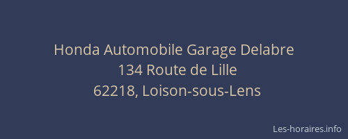Honda Automobile Garage Delabre