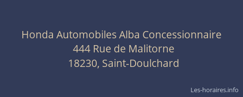 Honda Automobiles Alba Concessionnaire
