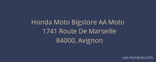 Honda Moto Bigstore AA Moto