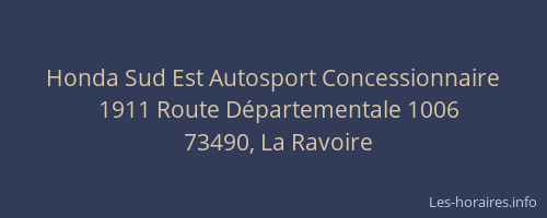 Honda Sud Est Autosport Concessionnaire