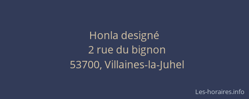 Honla design&eacute;