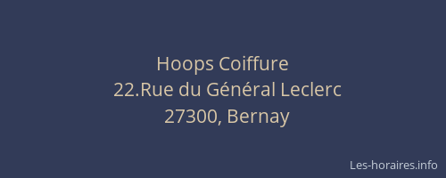 Hoops Coiffure