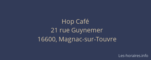 Hop Caf&eacute;