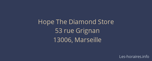 Hope The Diamond Store