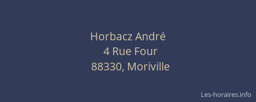 Horbacz Andr&eacute;