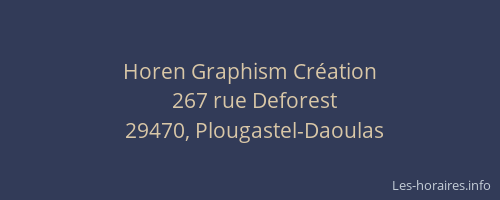 Horen Graphism Cr&eacute;ation