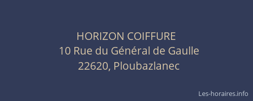 HORIZON COIFFURE