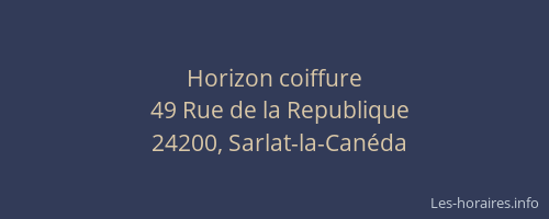 Horizon coiffure