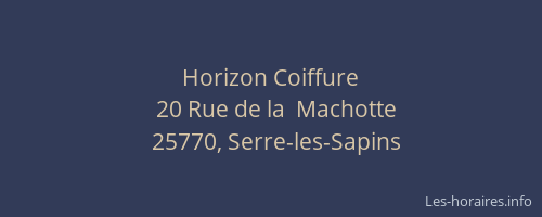 Horizon Coiffure