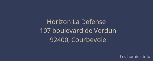 Horizon La Defense