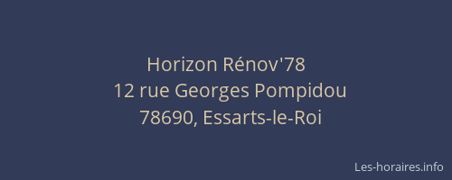 Horizon R&eacute;nov'78