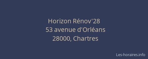 Horizon Rénov'28