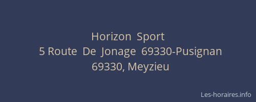 Horizon  Sport
