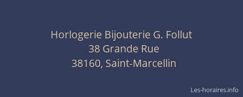Horlogerie Bijouterie G. Follut