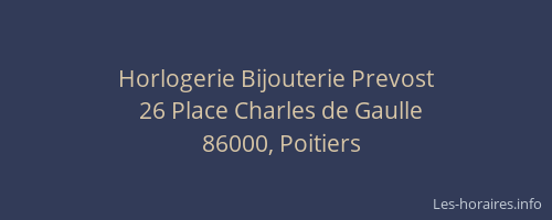 Horlogerie Bijouterie Prevost