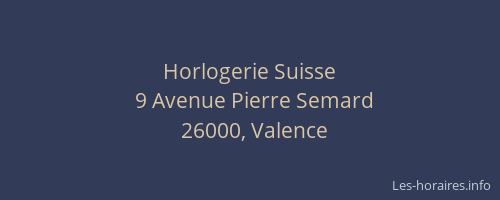 Horlogerie Suisse