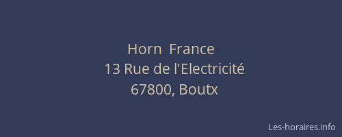 Horn  France