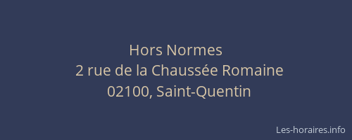 Hors Normes