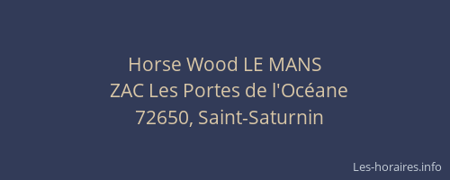 Horse Wood LE MANS