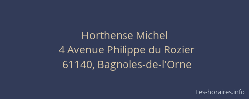 Horthense Michel