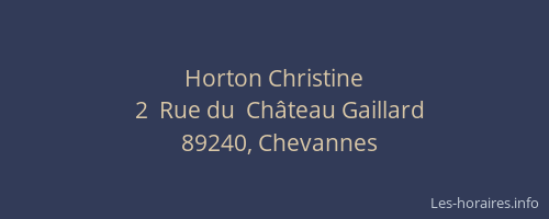 Horton Christine