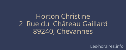 Horton Christine