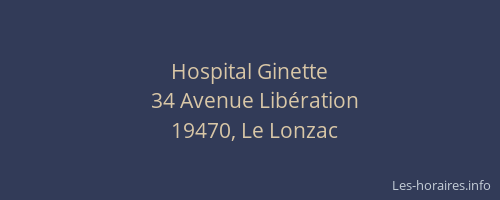 Hospital Ginette