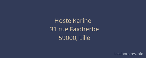 Hoste Karine