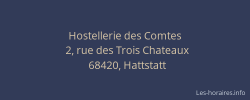 Hostellerie des Comtes