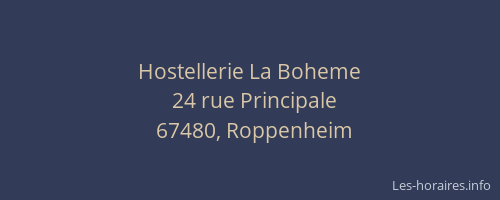 Hostellerie La Boheme