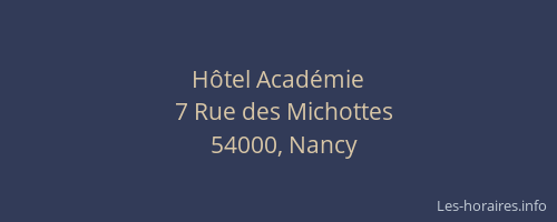Hôtel Académie