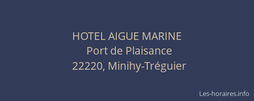 HOTEL AIGUE MARINE